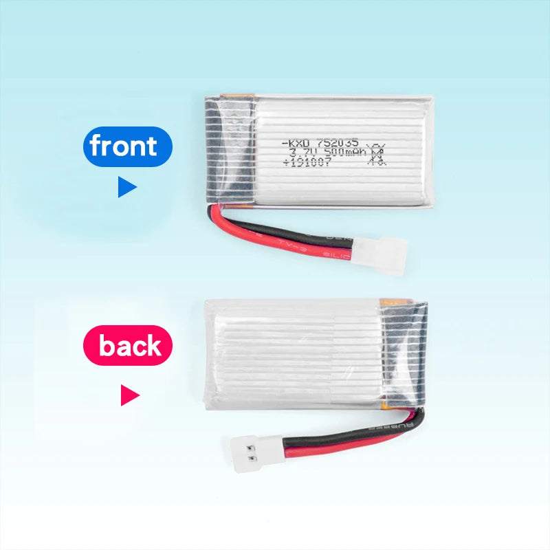 3.7V 160mAh 250mAh 300mAh 500mAh RC Palne Rechargeable lipo Battery for Remote Control FX620 FX820 F22 SU57 Mige530 Airplanes