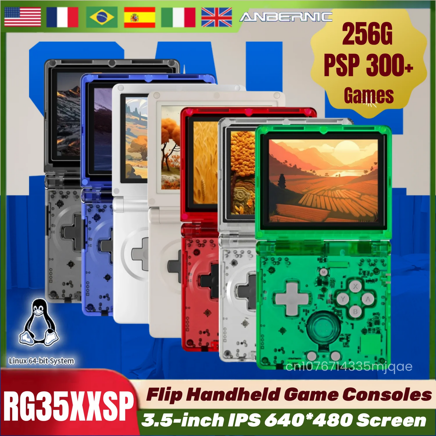 ANBERNIC RG35XXSP Flip Handheld Game Consoles
