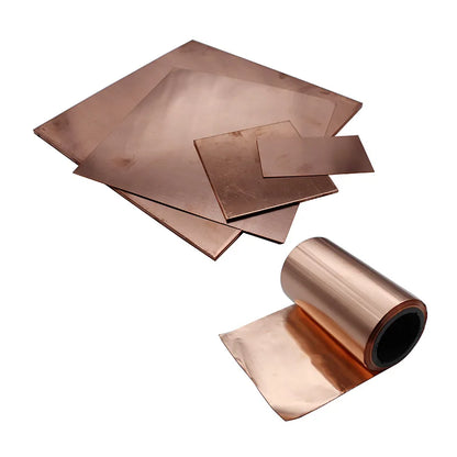 Copper Sheet Plate 0.02mm 0.03mm 0.04mm 0.05mm 0.08mm 0.1mm 0.2mm 0.3mm 0.4mm 0.5mm 0.6mm 0.8mm 1mm