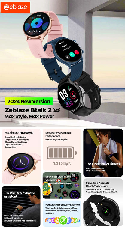 Zeblaze Btalk 2 Lite Voice Calling Smart Watch