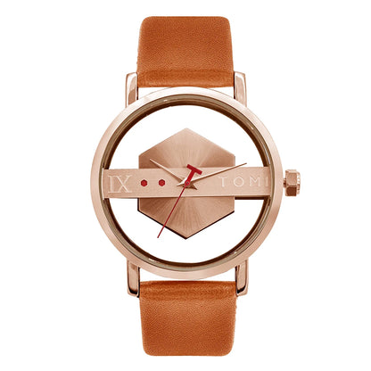 TOMI Fashionable and Minimalist Men's Leather Watch Strap