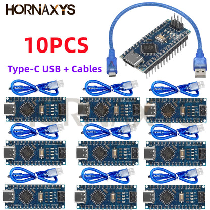 Promotion For arduino Nano V 3.0 Atmega328 Controller Compatible Board Module PCB Development Board MINI/TYPE-C/MICRO USB NANO