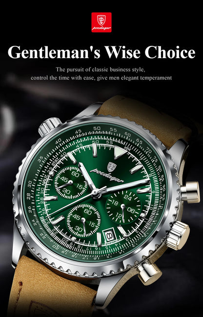 POEDAGAR Luxury Men Quartz Watch