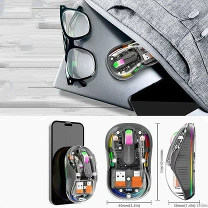 Transparent Bluetooth Wireless Mouse
