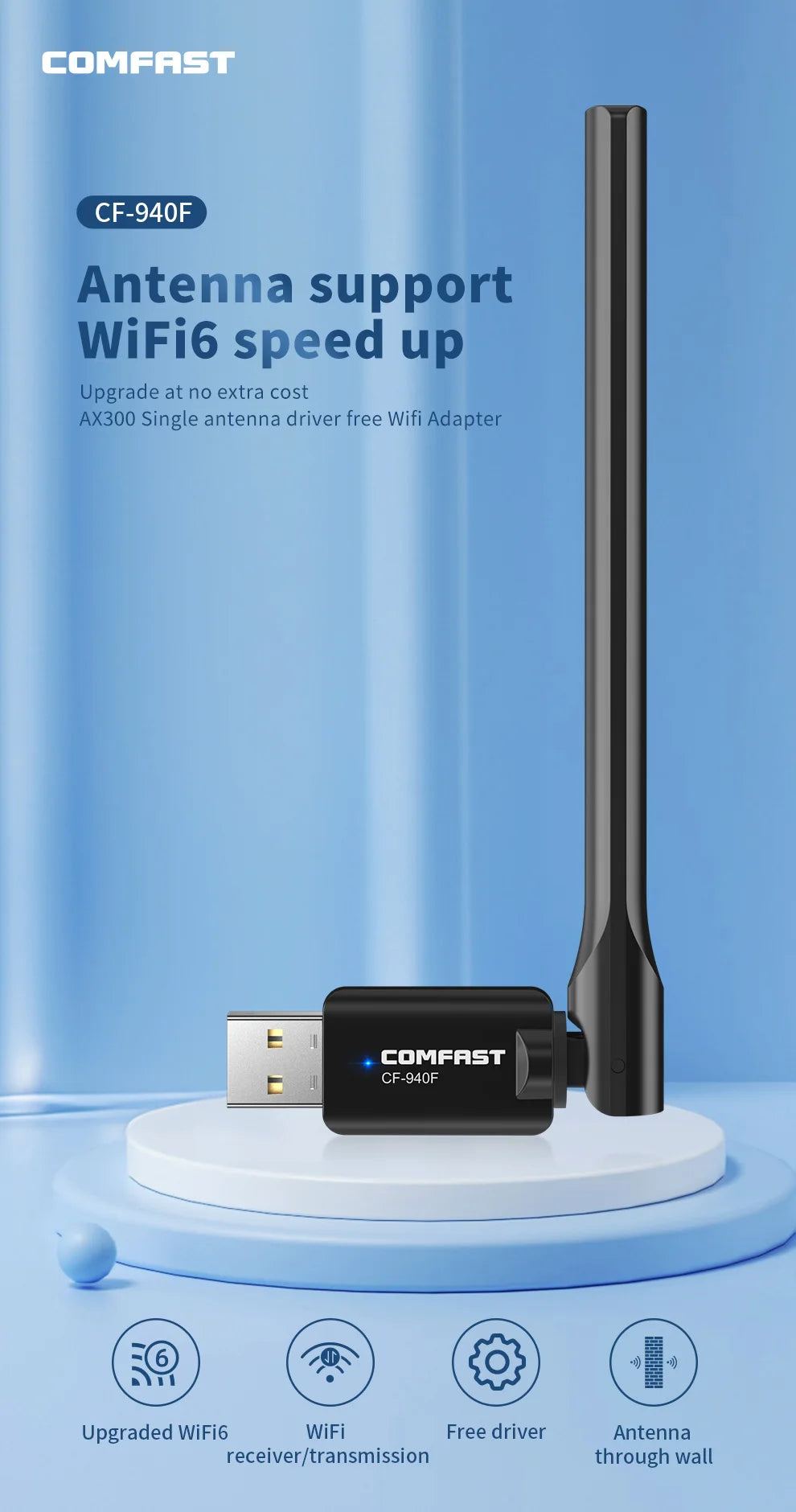 287Mbps WiFi 6 Adapter