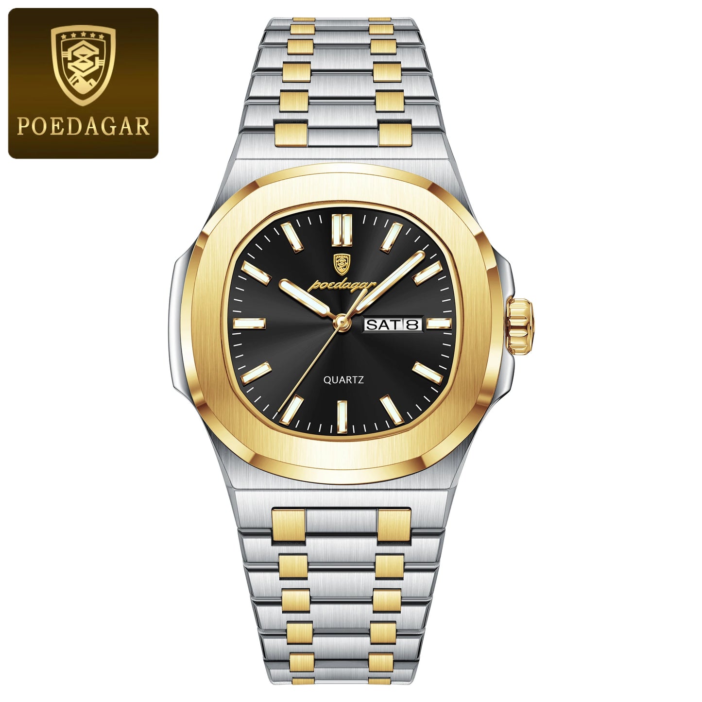 POEDAGAR Luxury Military Watch