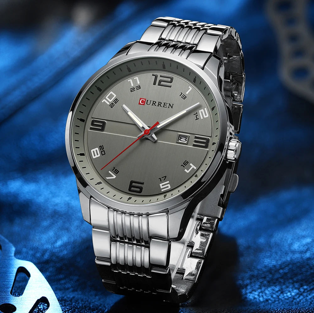 CURREN Luxury Stainless Steel Watch