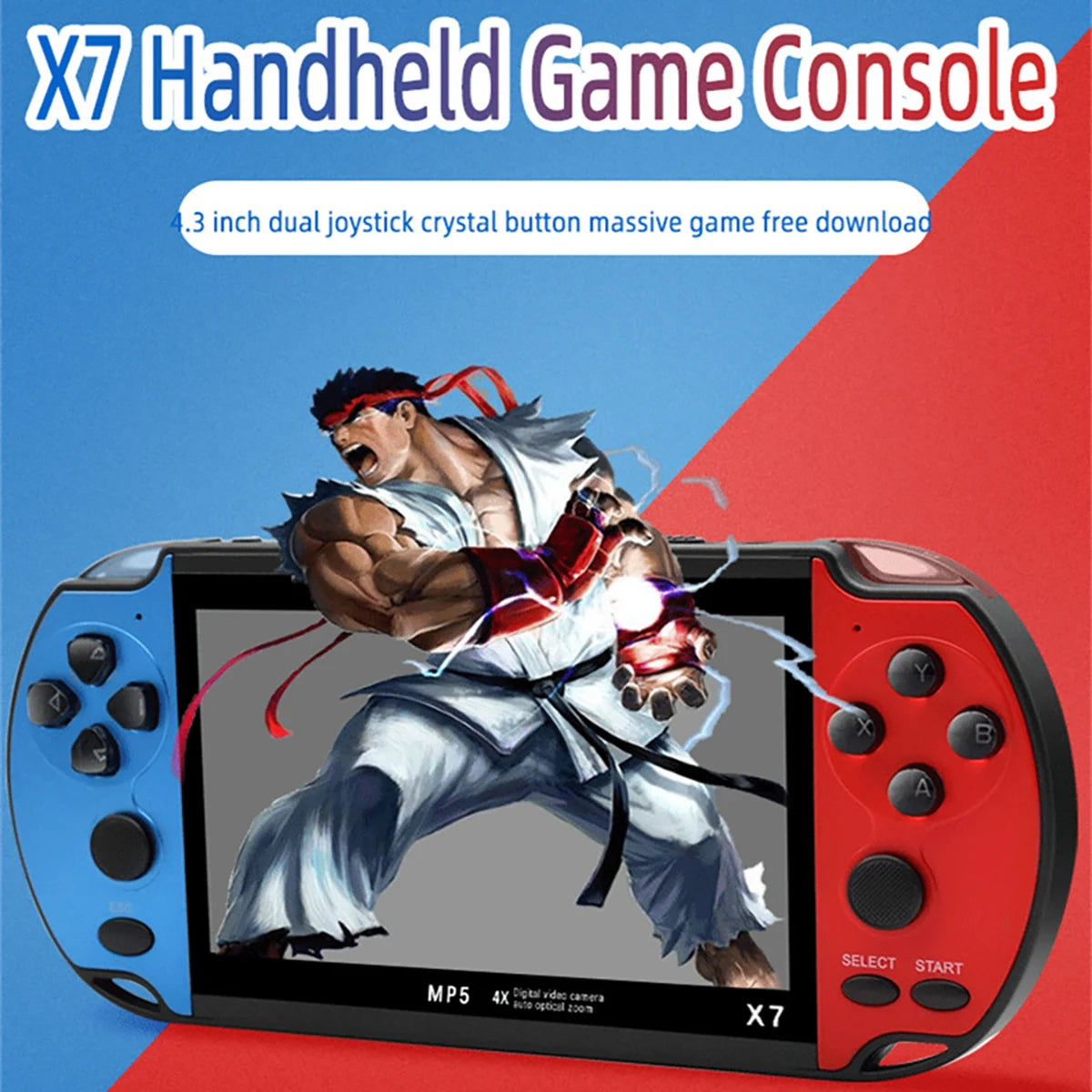 GAMINJA X7 4.3inch Handheld Game Console