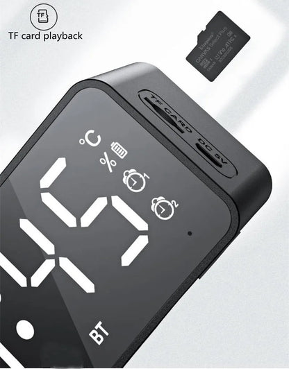 Alarm Clock Radio FM Bluetooth Speaker
