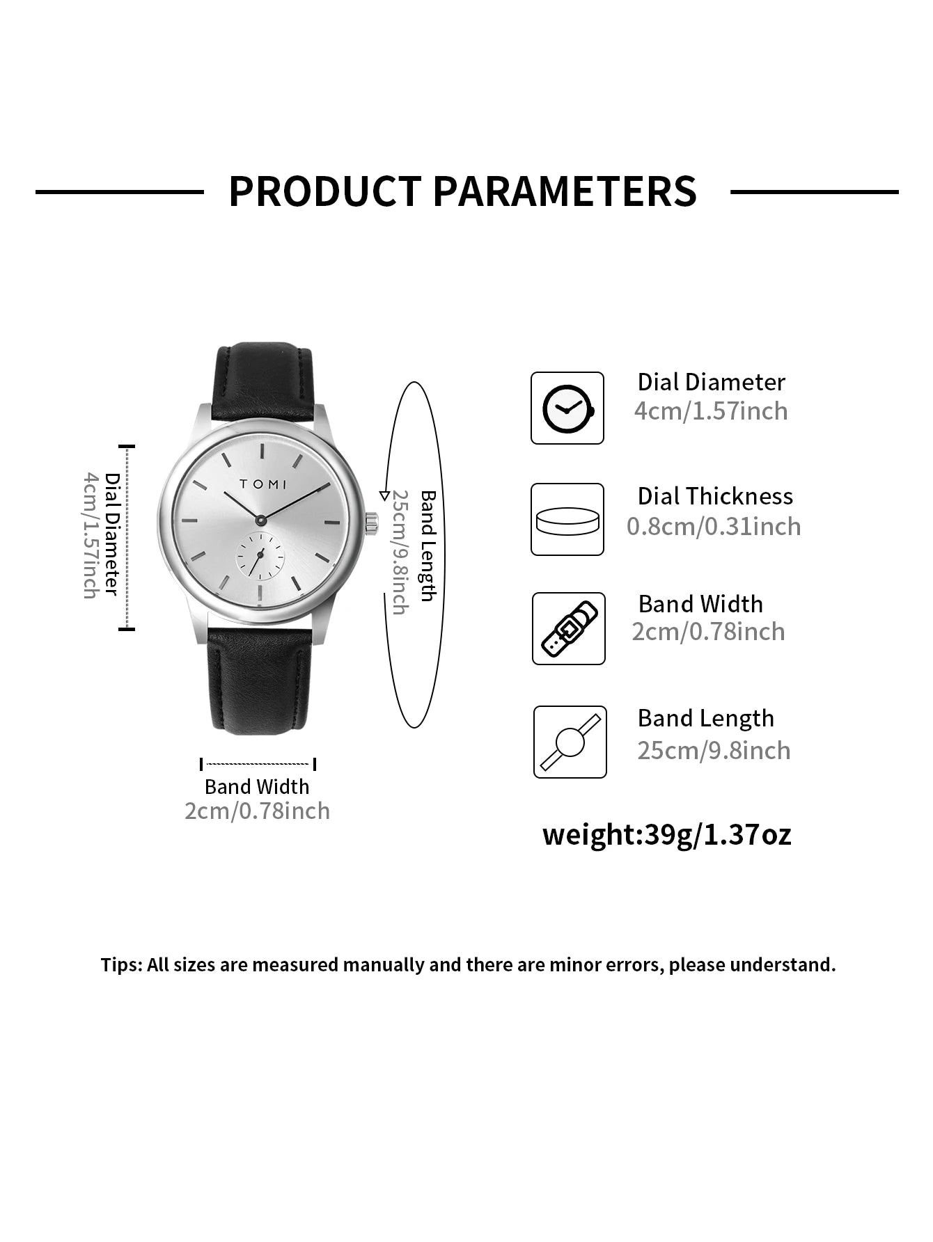 TOMI Fashion Men's Quartz Watch