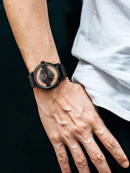 TOMI Fashionable and Minimalist Men's Leather Watch Strap