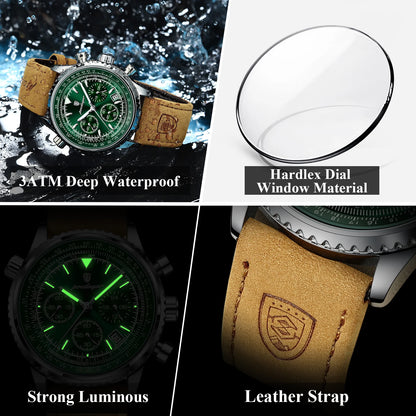 POEDAGAR Luxury Men Quartz Watch