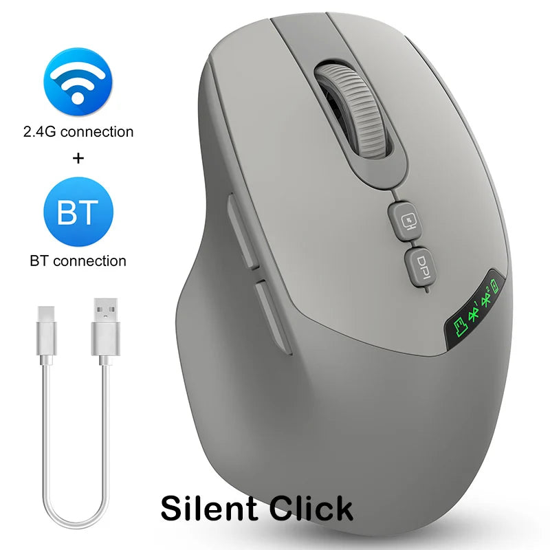 Noiseless Dual Mode Wireless Mouse