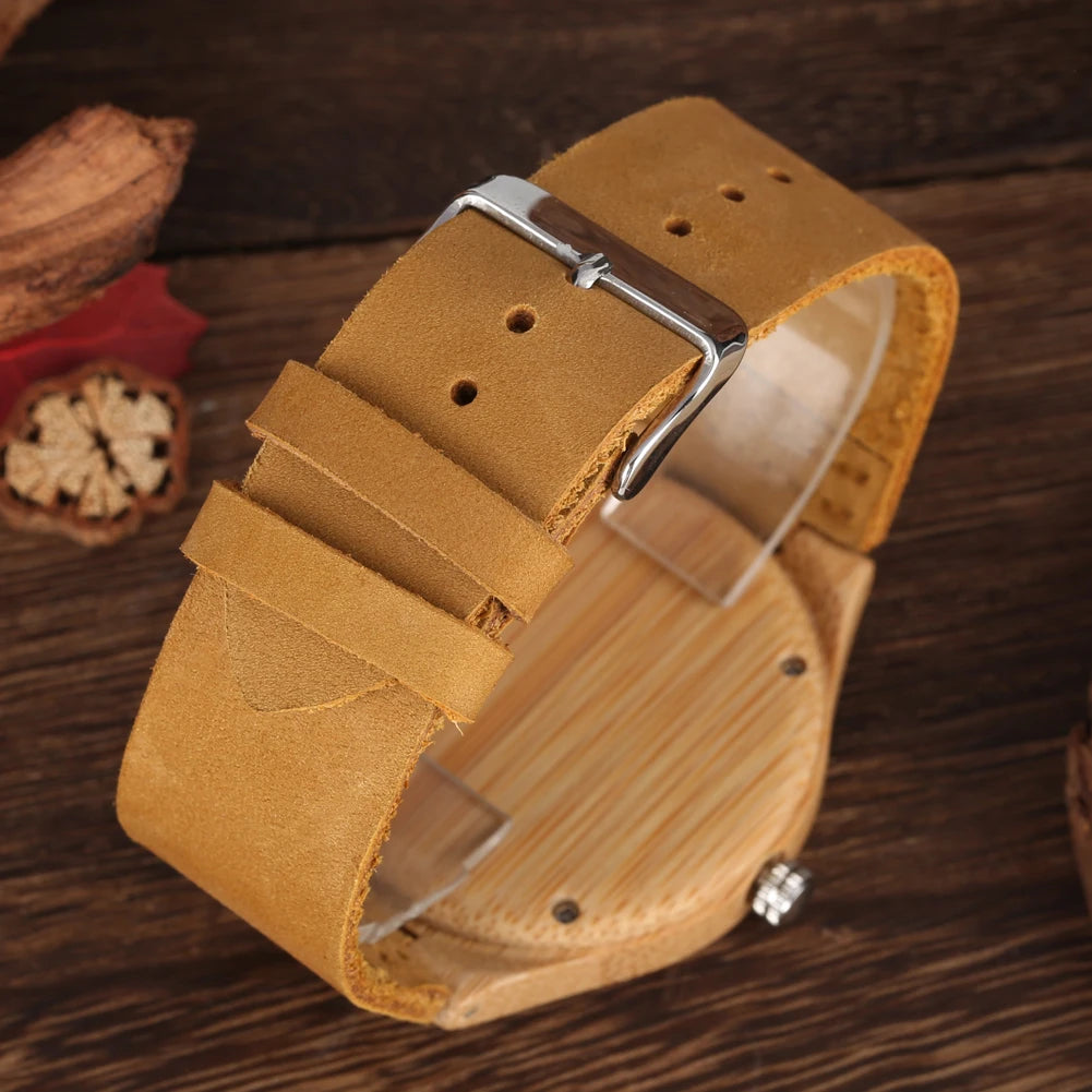 Tiger/Elk Engraved Dial Quartz Watch