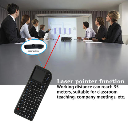 Wireless Keyboard Handheld With Touchpad Mouse
