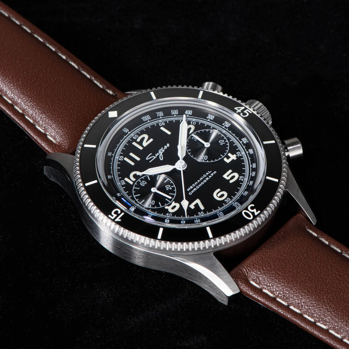 Sugess Handwind Chronograph Watch