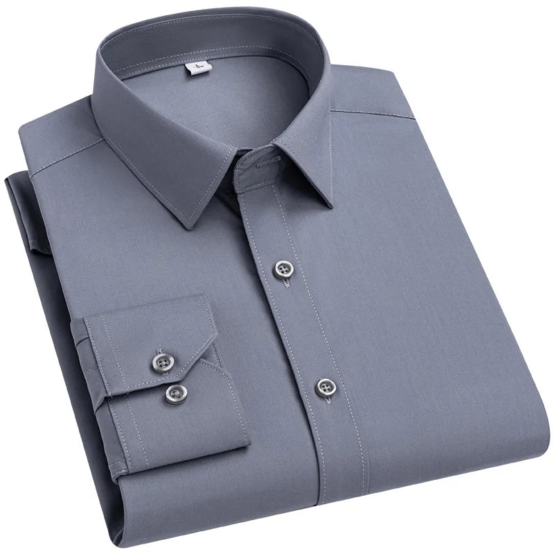 Bamboo Fiber Elastic Men's Shirt