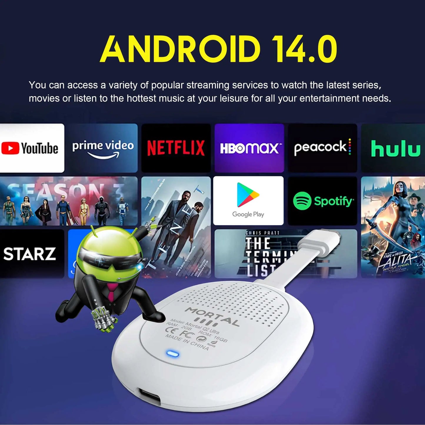 New Mortal BT5.X 4k Smart TV Stick