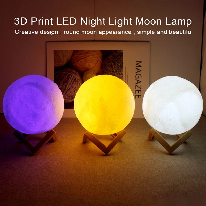 Book Moon LED Light