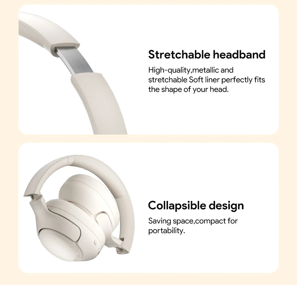 QCY H3 ANC Wireless Headphones Bluetooth