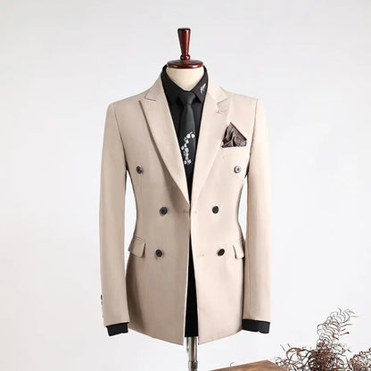 Men's Double-Breasted Blazer Jackets