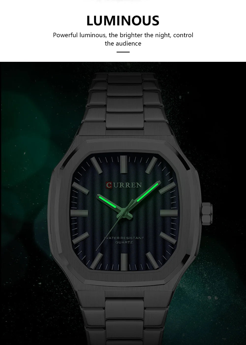 CURREN Luxury Business Square Watch