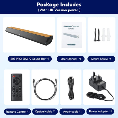 AIYIMA S03pro Wireless Soundbar