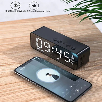 Alarm Clock Radio FM Bluetooth Speaker