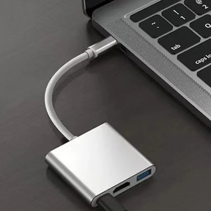 Type C To HDMI 3 in 1 USB Cable Converter