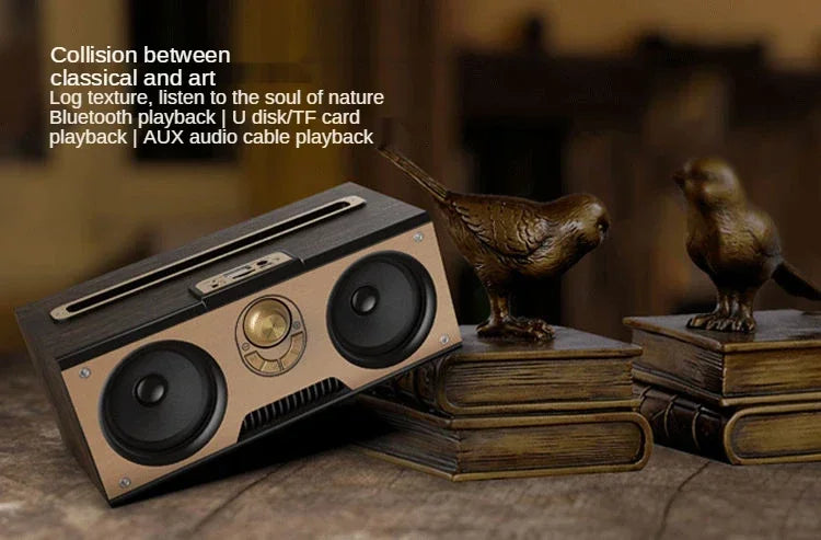 Retro KM-7 Wooden Bluetooth Speaker