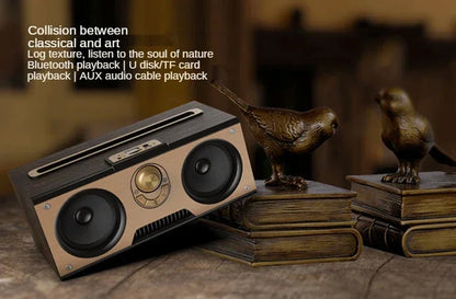 Retro KM-7 Wooden Bluetooth Speaker