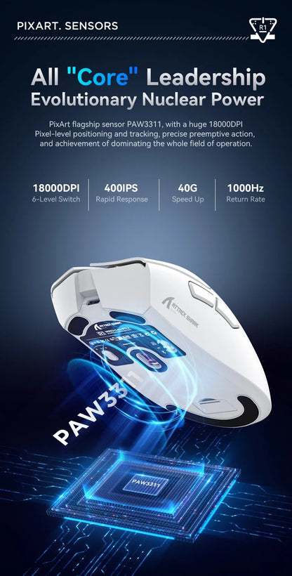 Attack Shark R1 Wireless Gamer Mouse