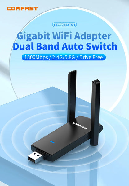 COMFAST 1300Mbps USB Wifi Adapter