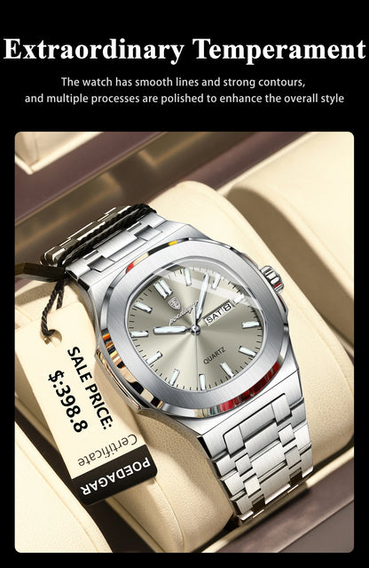 POEDAGAR Luxury Military Watch