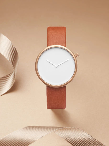 TOMI Women's Minimalist Style Leather Watch