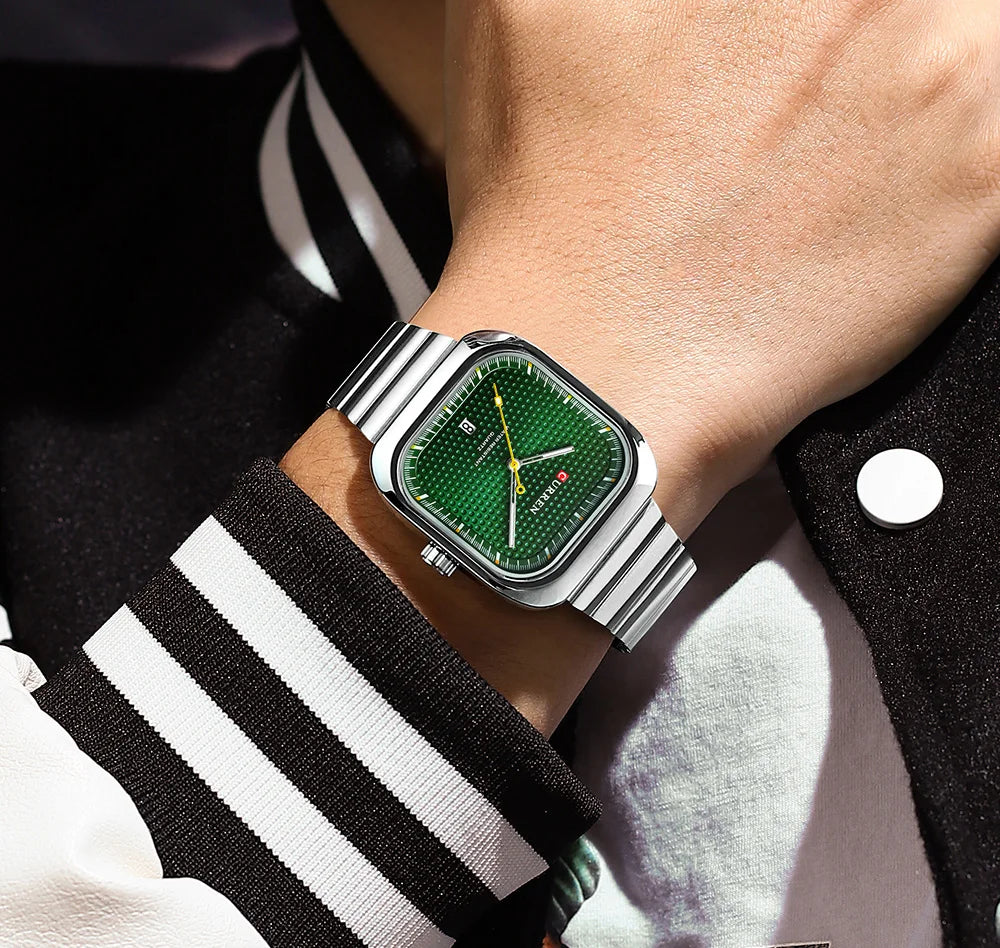 CURREN Simple Business Square Quartz Watch