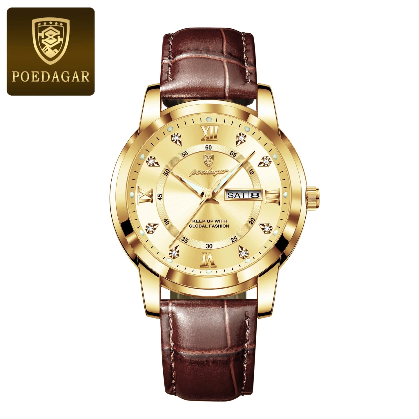POEDAGAR Luxury Business Men Watch