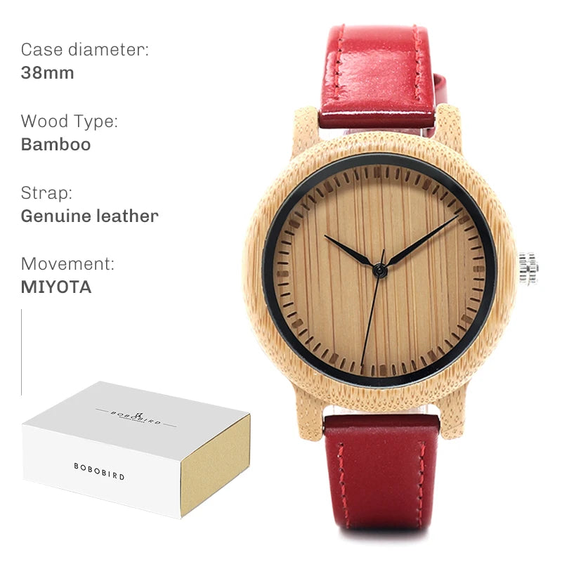 BOBO BIRD Wooden Analog Wristwatche