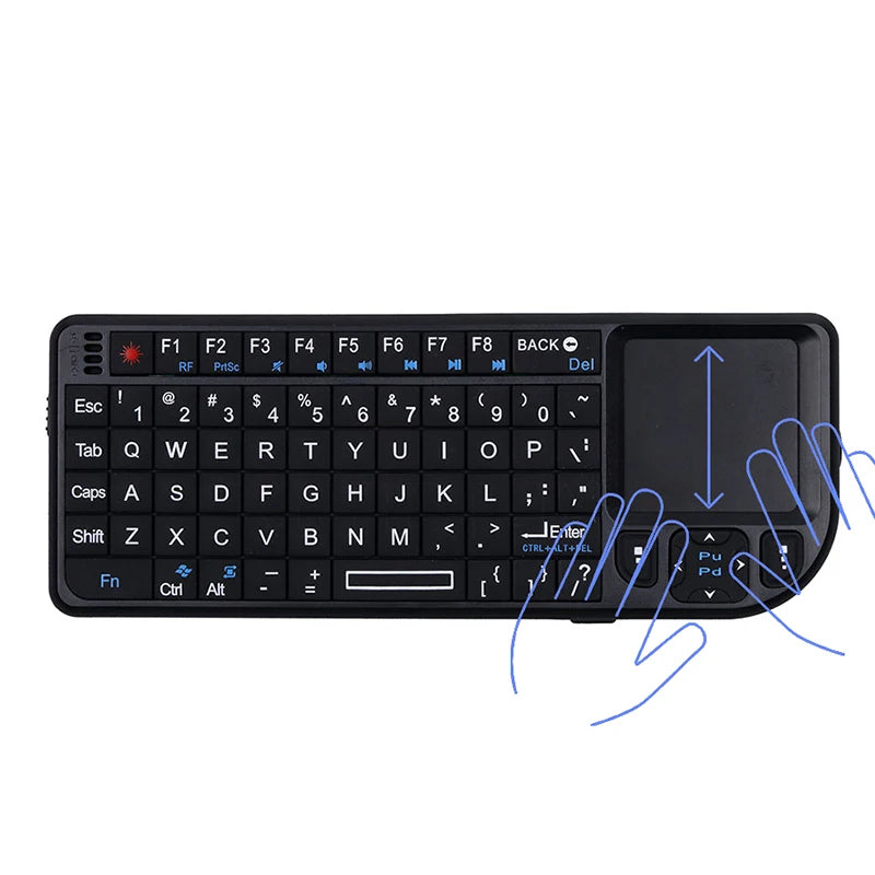 Wireless Keyboard Handheld With Touchpad Mouse