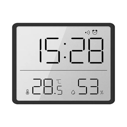 Slim Digital Wall Clock with LCD Alarm