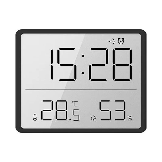 Slim Digital Wall Clock with LCD Alarm