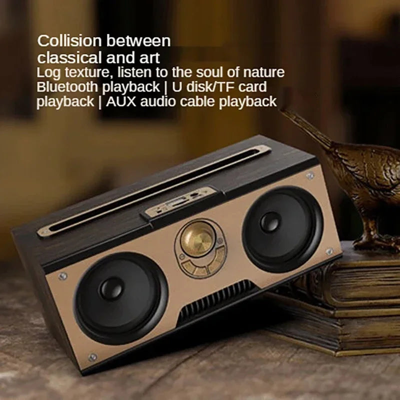 Retro KM-7 Wooden Bluetooth Speaker