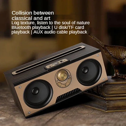 Retro KM-7 Wooden Bluetooth Speaker