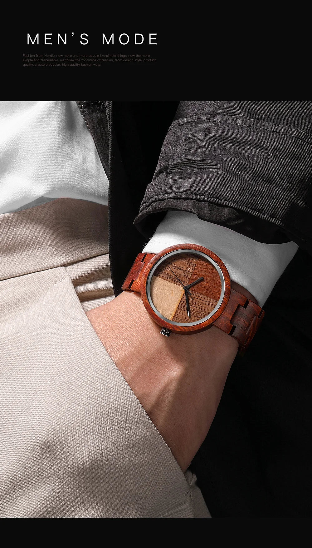 Casual Quartz Wooden Watch