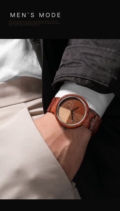 Casual Quartz Wooden Watch