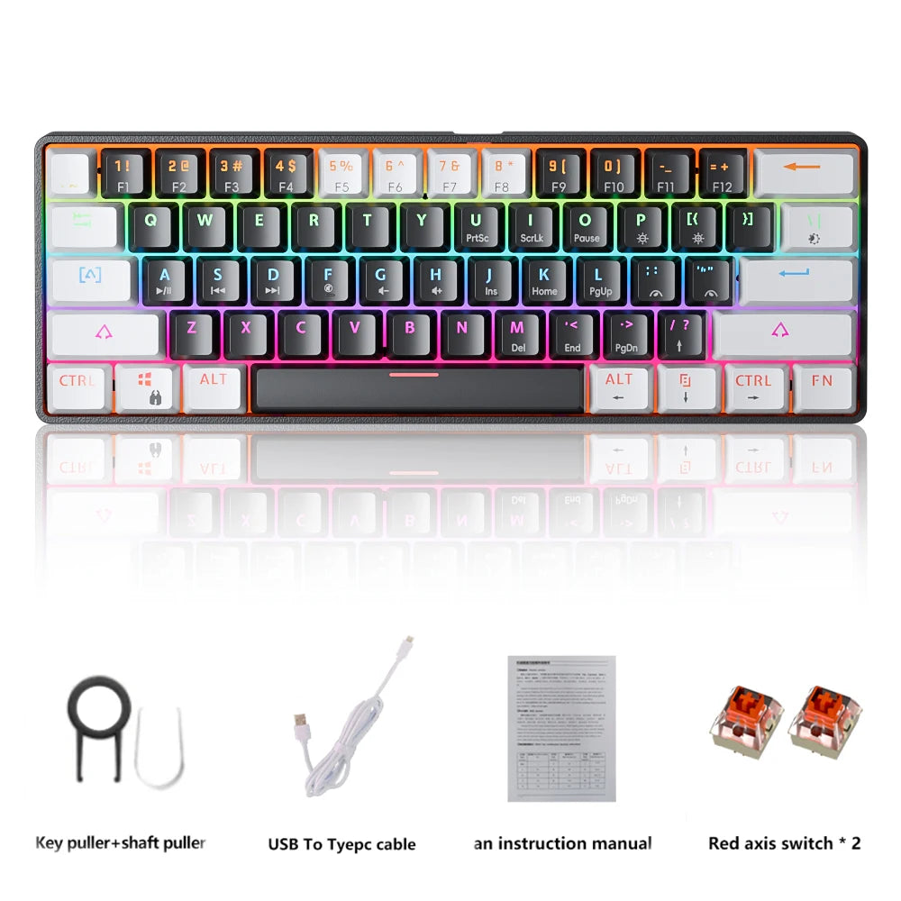 MUCAI MK61 USB Gaming Mechanical Keyboard