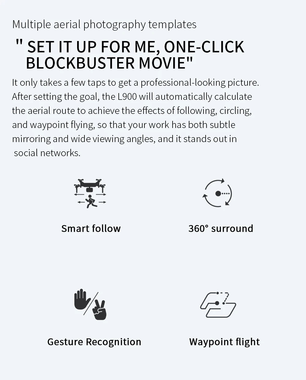 L900 Pro GPS Drone 4K Professional HD
