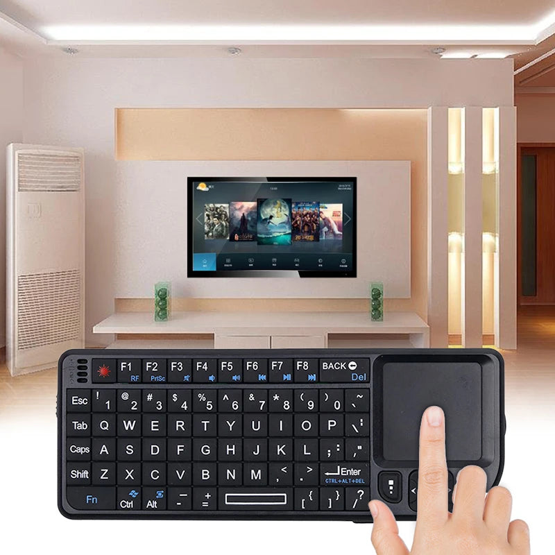 Wireless Keyboard Handheld With Touchpad Mouse