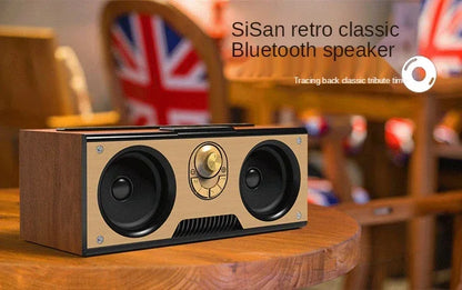 Retro KM-7 Wooden Bluetooth Speaker