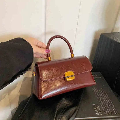 Oil Waxed Leather Women's Bag